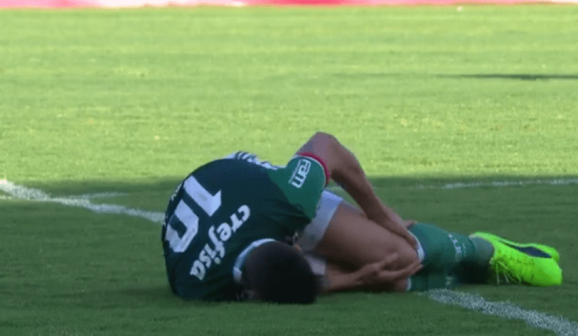 Moisés chora após machucar o joelho esquerdo e preocupa no Palmeiras