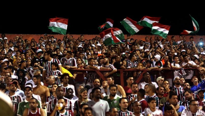 Torcida do Flu marcou presença no Giulite Coutinho (Foto: Nelson Perez/Fluminense F.C.)