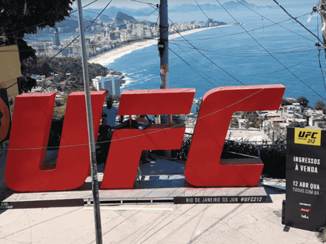 Letras gigantes do UFC vão passar por pontos turísticos do Rio de Janeiro