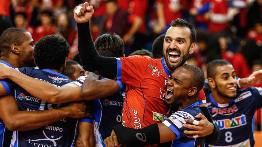Comemoração dos jogadores