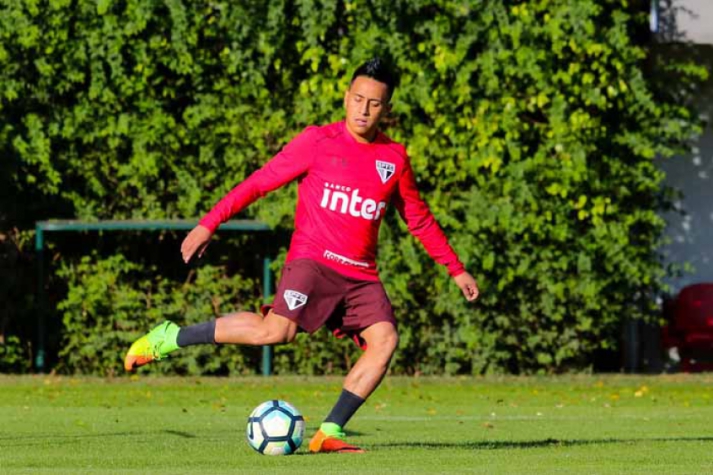 Treino São Paulo - Cueva