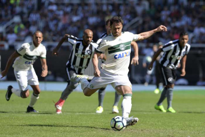 Botafogo 2 x 2 Coritiba - dois pênaltis (Kléber e Henrique Almeida converteram para o Coritiba)