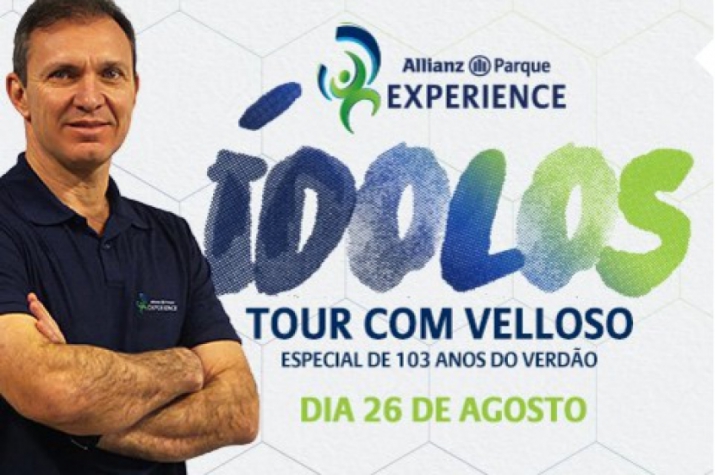 Allianz Parque terá tour com Velloso no dia do aniversário do Palmeiras