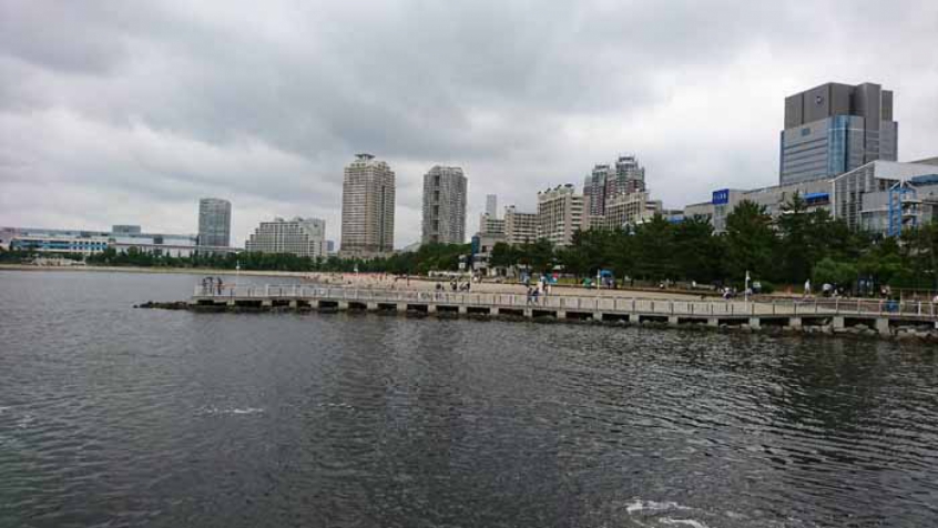 Odaiba Marine Park da baía de Tóquio