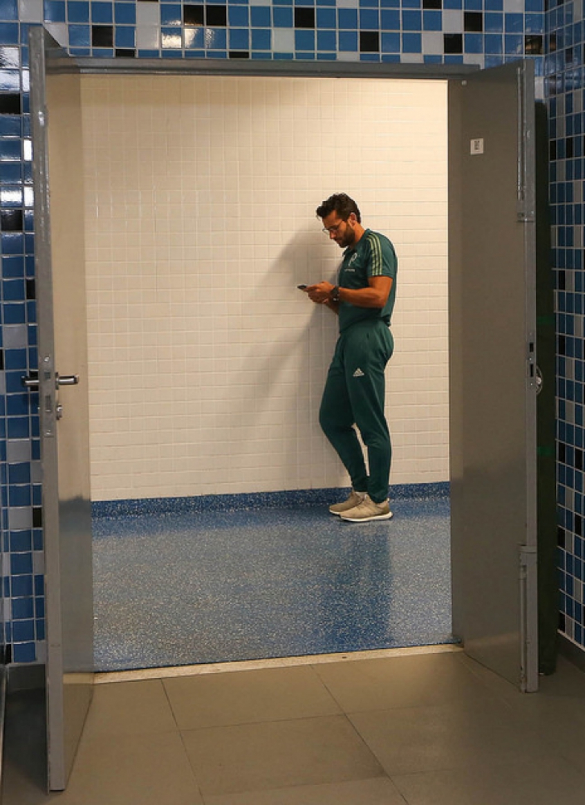 Valentim diz que está gostando de tudo e vê Palmeiras cada dia melhor