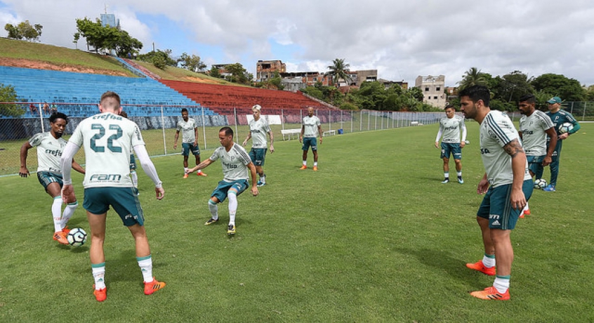 Palmeiras faz treino em Salvador depois de derrota para o Vitória