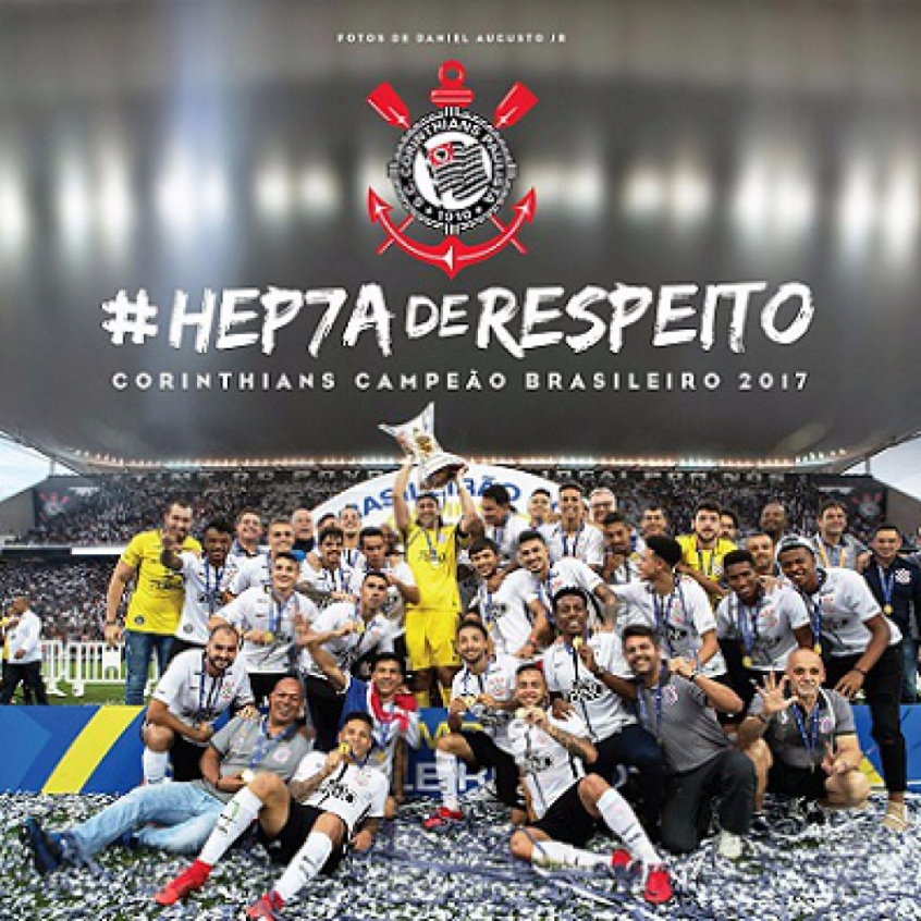 #Hep7aDeRespeito: Timão lançará livro de fotos do título brasileiro