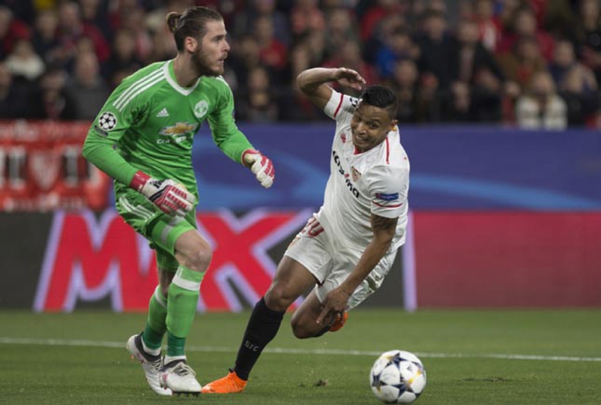 De Gea e Luis Muriel - Sevilla x Manchester United