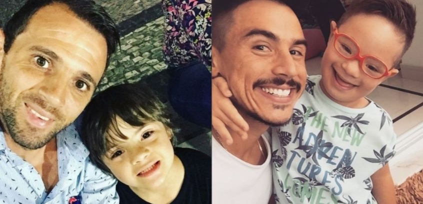 Willian e Montillo homenageiam filhos com Síndrome de Down na web
