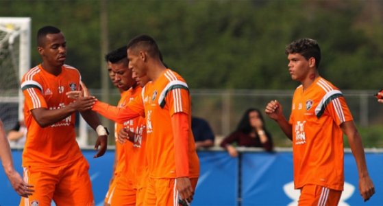 Vitória do Flu sobre a seleção sub-17 dos Estados Unidos (Foto: Nelson Perez/Fluminense F.C.)