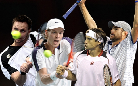 Soderling, Berdych, Ferrer e Roddick (Crédito: EFE e Reuters)