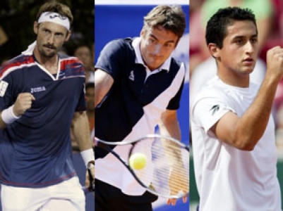 Ferrero, Robredo e Almagro - fotos: Reuters