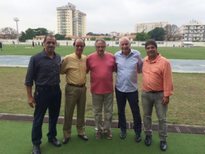Dirigentes dos clubes selaram acordo no CT do Engenhão (Foto: América Rio)