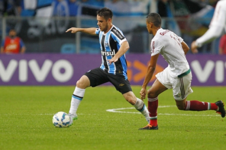 Lesionado, Ramiro não atuou na histórica goleada sobre o Inter (Foto: Lucas Uebel/Grêmio)