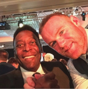Pelé e Rooney / Reprodução