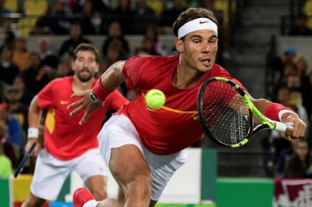 Nadal e Lopez x Mergea e Tecau (Foto:AFP)