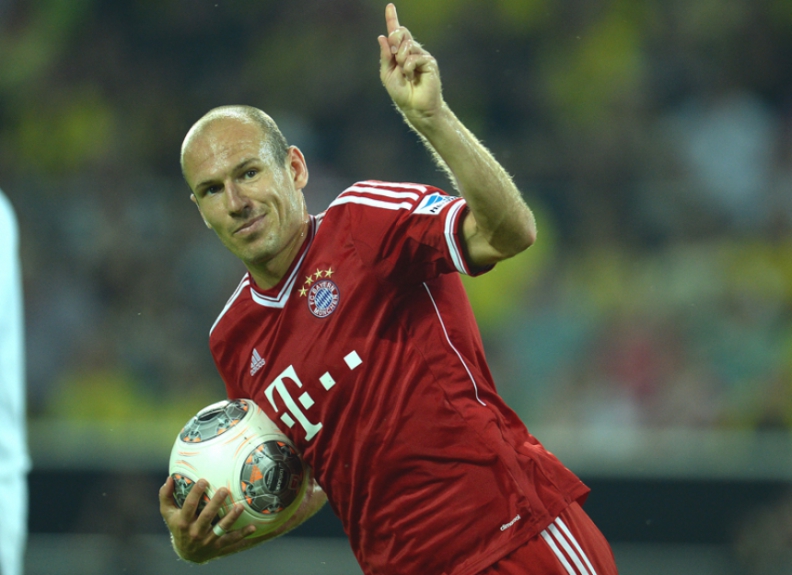 Robben - Borussia Dortmund x Bayern de Munique (Foto: Patrik Stollarz/AFP)
