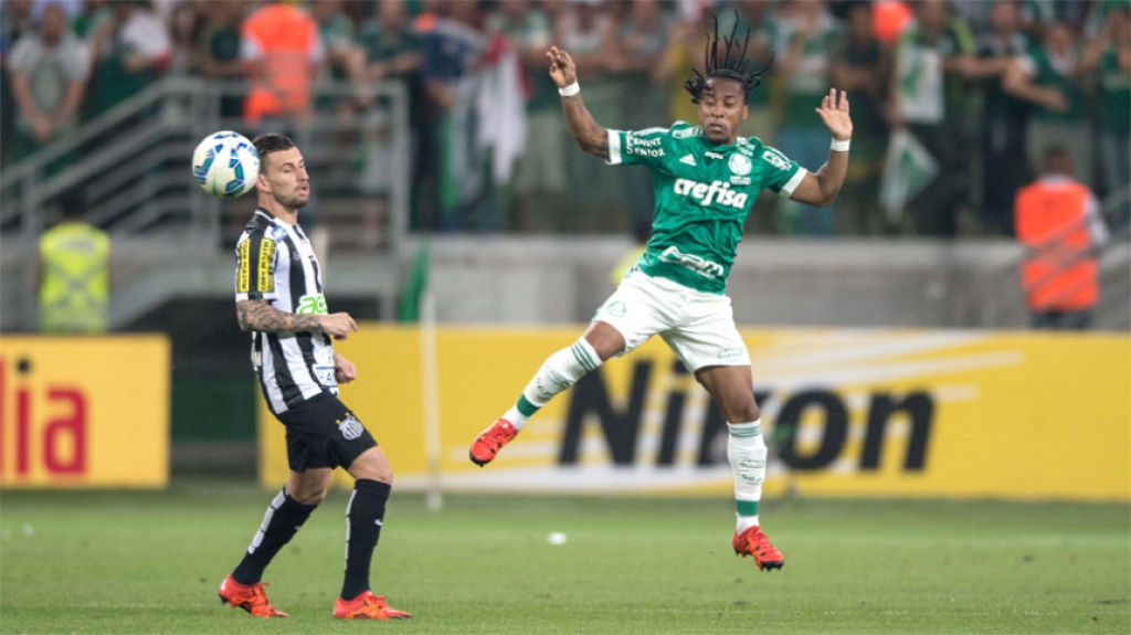 HOME - Palmeiras x Santos - Copa do Brasil - Lucas Lima e Arouca (Foto: Marcelo Machado/LANCE!Press)