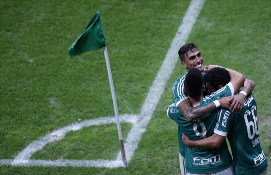 Rafael Marques festeja gol: Palmeiras 3x0 Avai (foto:Ari Ferreira/LANCE!Press)
