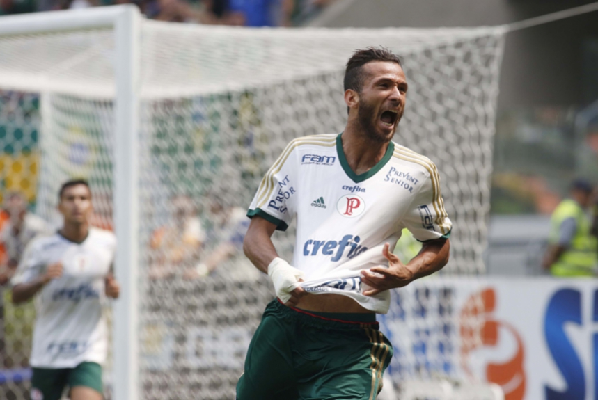 Leandro Pereira - 12-04-2015 - Palmeiras 1 x 0 Botafogo - quartas do Paulistão - um gol