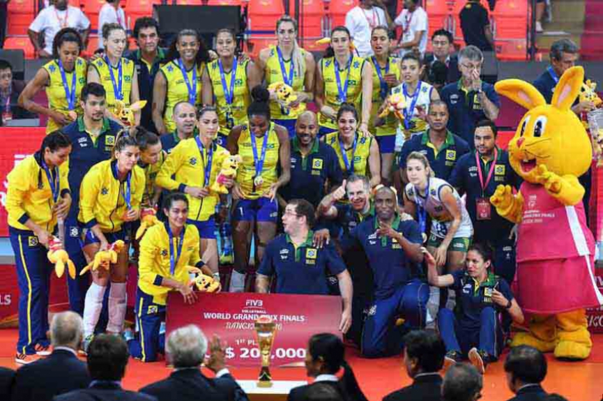 Brasil x USA Grand Prix Volei (foto:FIVB)