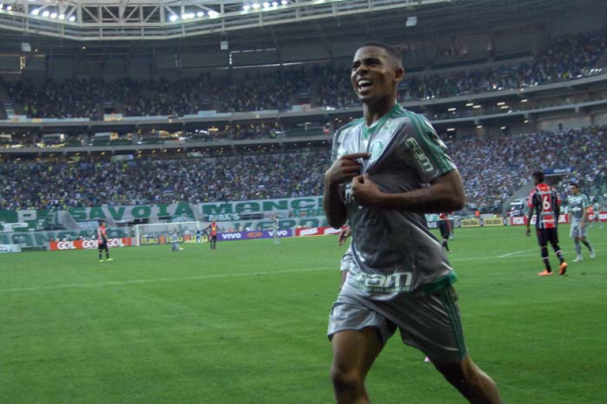 Gabriel Jesus - 30-08-15 - Palmeiras x Joinville