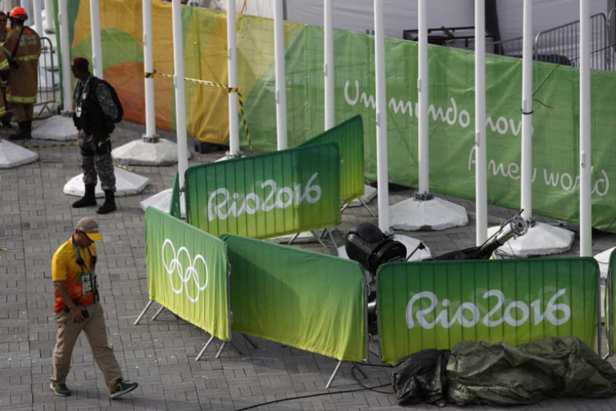 Rio 2016 - Acidente com Camera