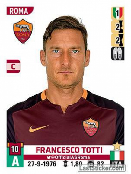Totti 2 - Figurinha - 15/16