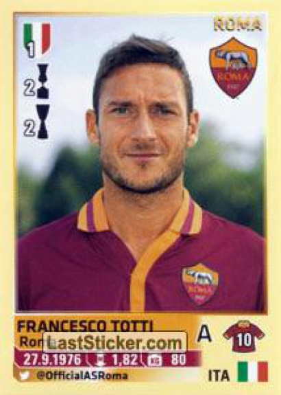 Totti 4 - Figurinha - 13/14