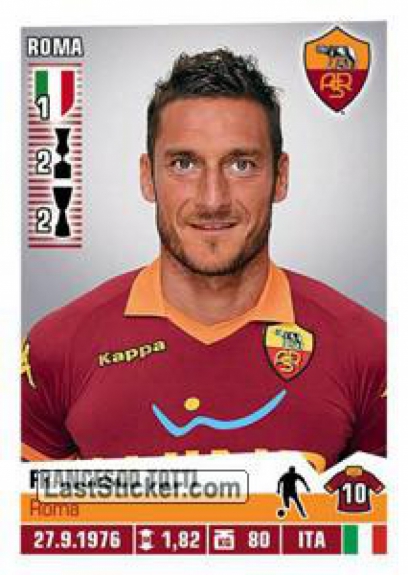 Totti 5 - Figurinha - 12/13