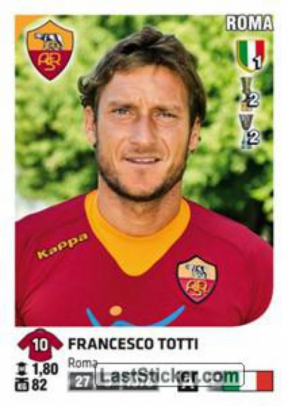 Totti 6 - Figurinha - 11/12