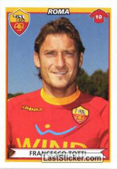 Totti 7 - Figurinha - 10/11