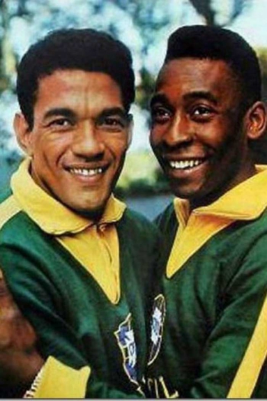 Garrincha com Pelé