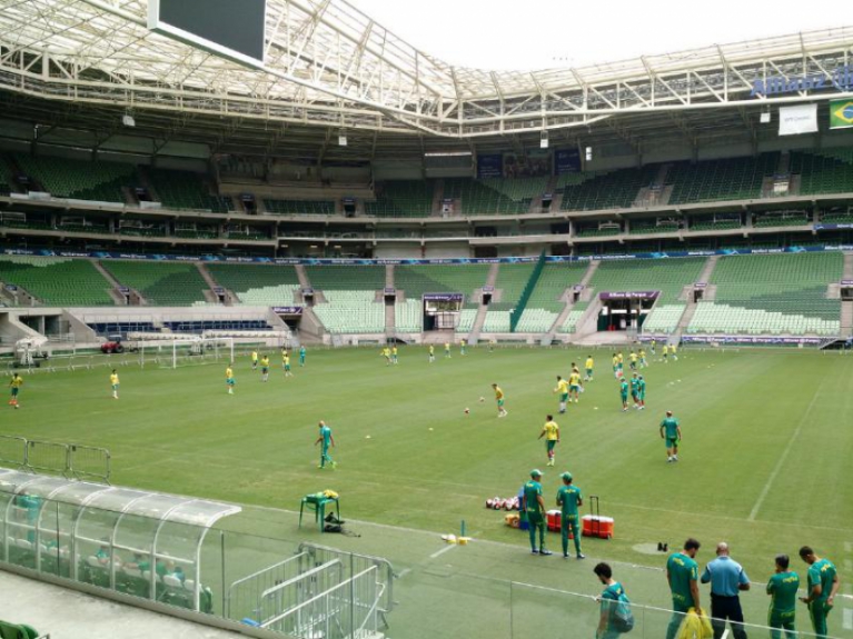 Treino no Allianz Parque