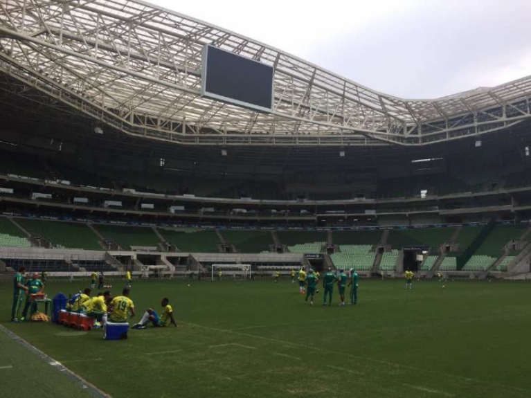 Treino no Allianz Parque