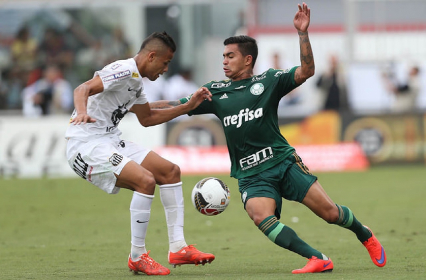 Santos 2 x 1 Palmeiras - Final do Paulistão 2015 - Dudu foi expulso