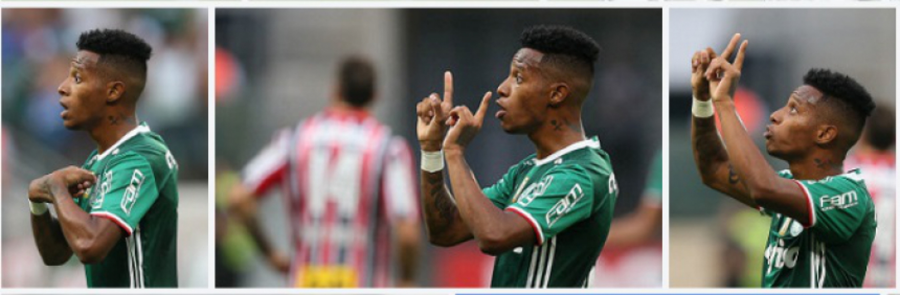 Tchê Tchê comemora seu gol dizendo: 'Eu, não! Deus'