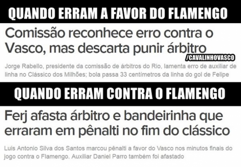 Os melhores memes do empate entre Flamengo e Vasco, pela Taça Rio