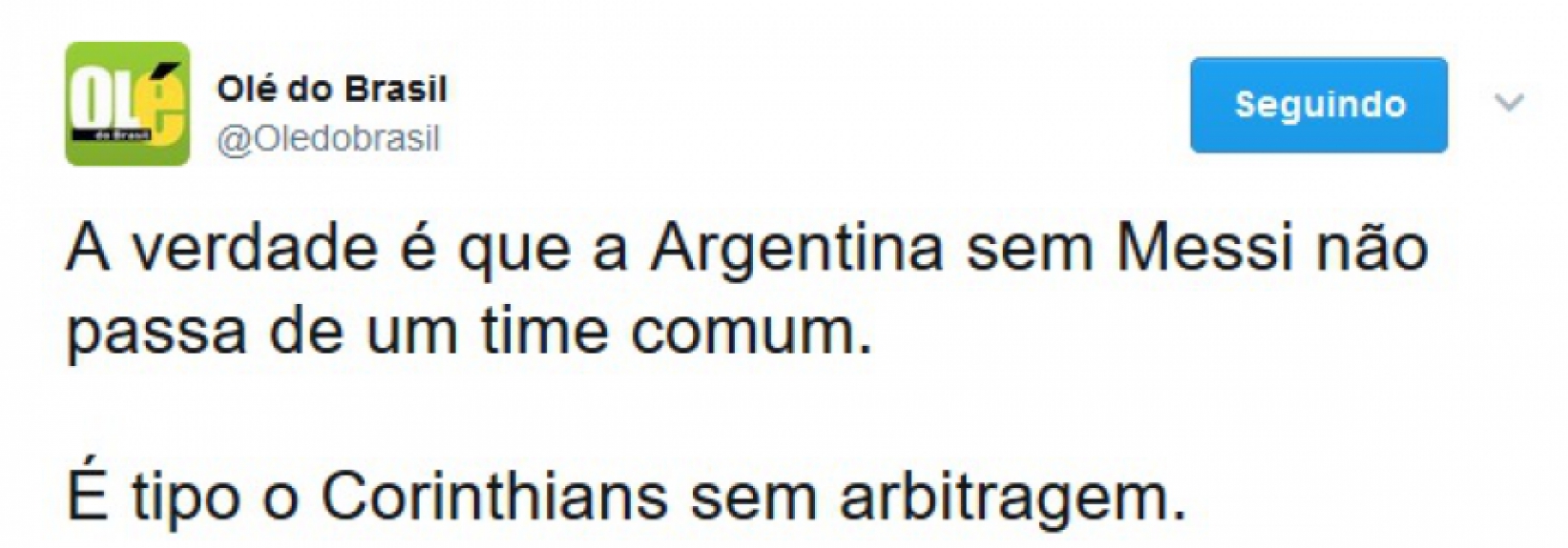 Brasileiros fazem piadas com derrota da Argentina e sufoco dos 'hermanos' nas Eliminatórias para Copa da Rússia
