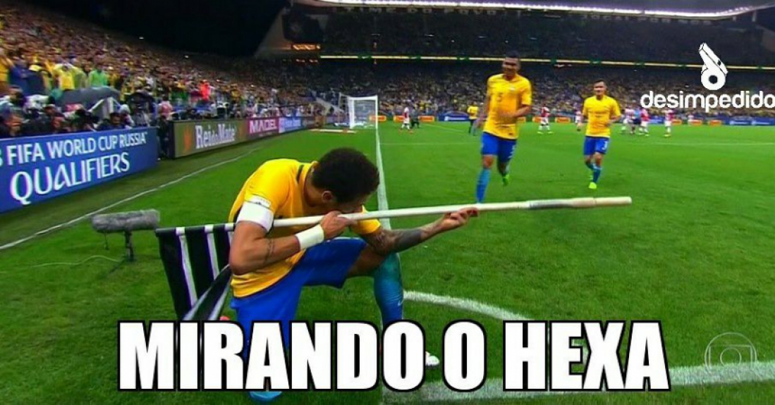 Grande atuação contra o Paraguai e classificação antecipada para a Copa da Rússia renderam brincadeiras nas redes sociais