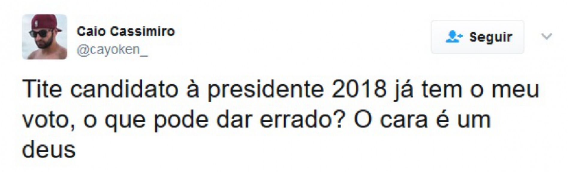 Torcedores se empolgam e pedem Tite como próximo presidente do Brasil