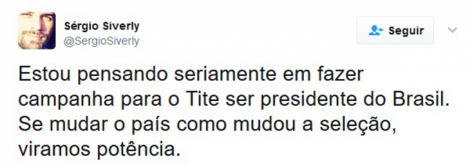 Torcedores se empolgam e pedem Tite como próximo presidente do Brasil