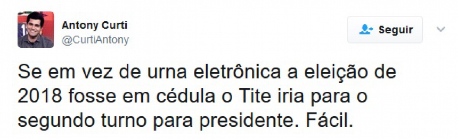 Torcedores se empolgam e pedem Tite como próximo presidente do Brasil