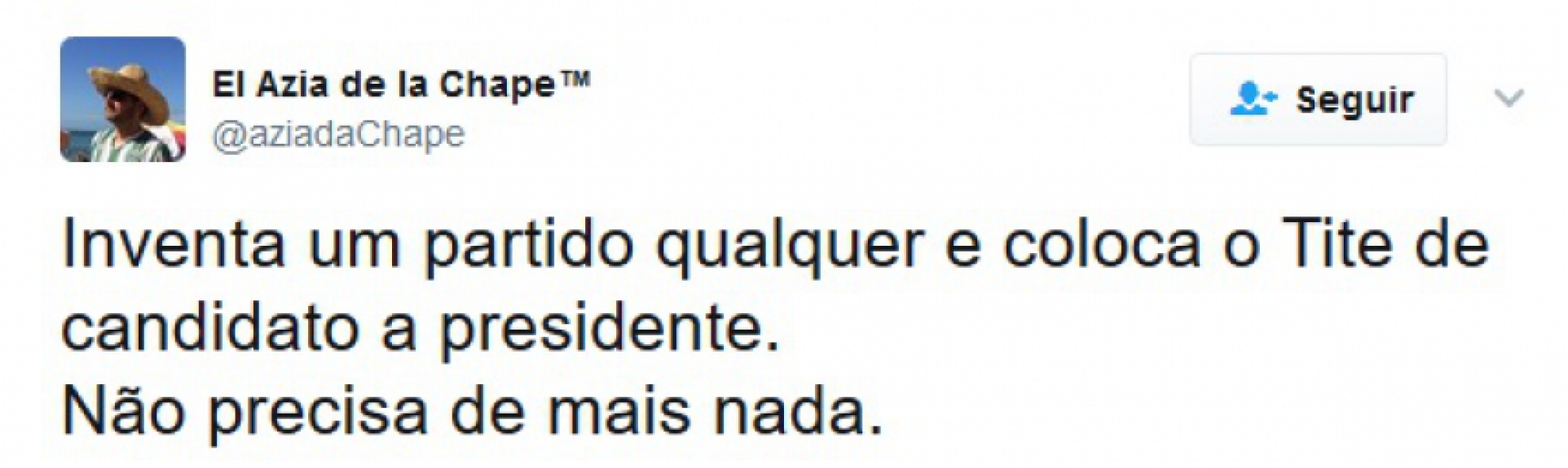 Torcedores se empolgam e pedem Tite como próximo presidente do Brasil
