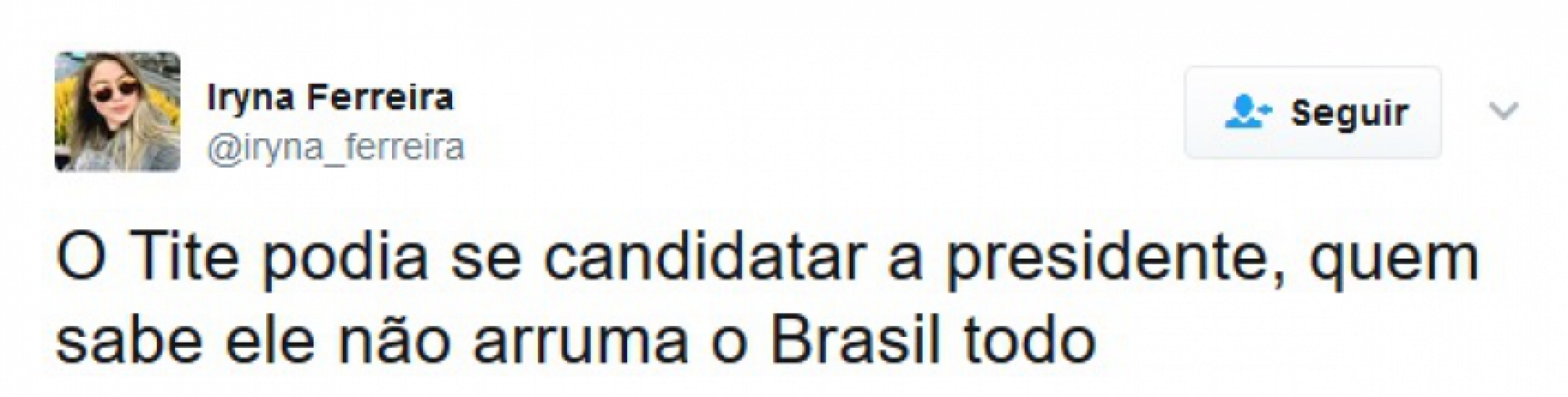 Torcedores se empolgam e pedem Tite como próximo presidente do Brasil