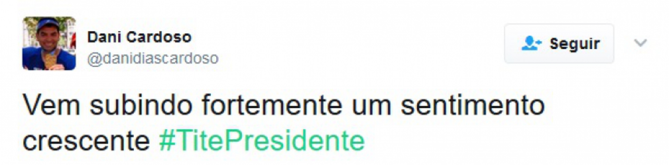 Torcedores se empolgam e pedem Tite como próximo presidente do Brasil