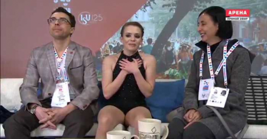 Patinadora brasileira Isadora Willians que competiu hoje no Mundial de patinação artística, na Finlândia