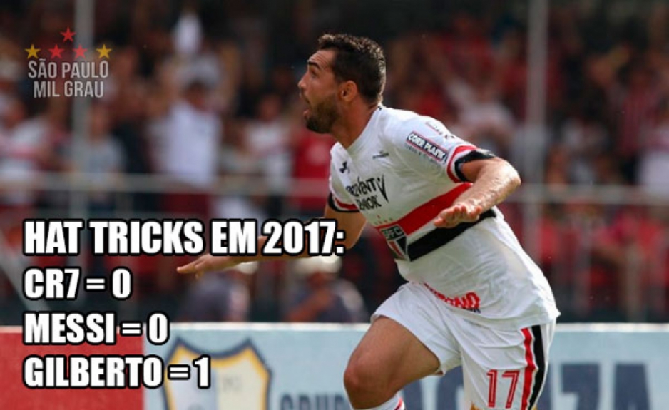 2ª rodada - Com 3 gols de Gilberto, São Paulo goleou a Ponte Preta por 5 a 2