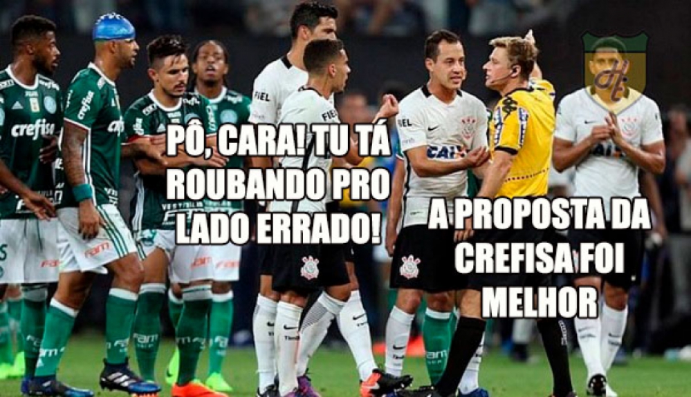 5ª rodada - Corinthians venceu o Palmeiras por 1 a 0, em partida que ficou marcada pela expulsão errada de Gabriel. O árbitro puniu o corintiano que não estava na jogada.