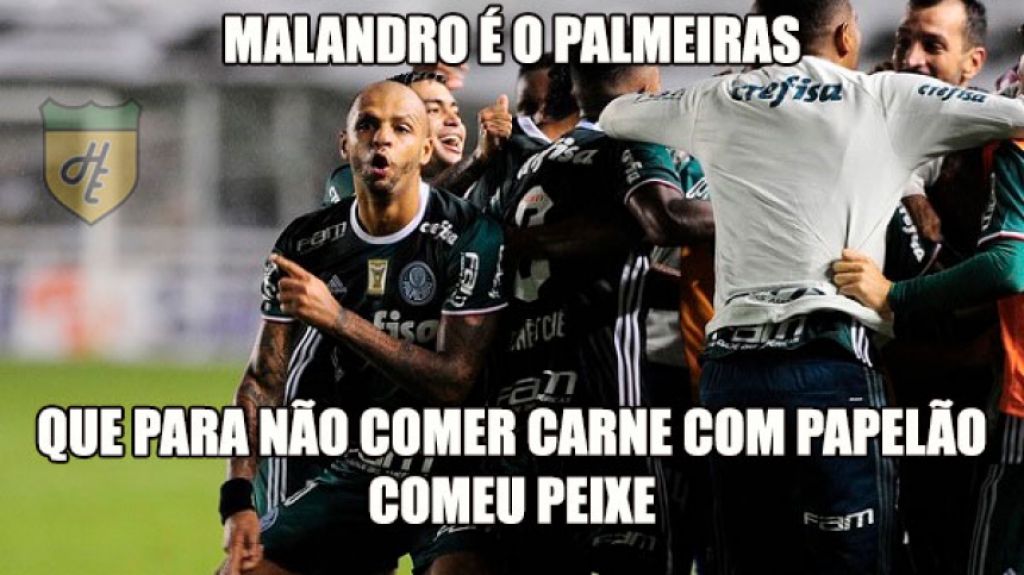 9ª rodada - O Palmeiras venceu o Santos de virada na Vila Belmiro
